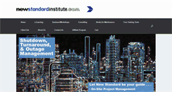 Desktop Screenshot of newstandardinstitute.com
